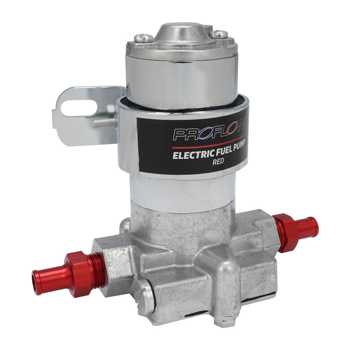 Proflow Fuel Pump, Electric, Rotor, Vane, Red, 97GPH, Cast Aluminium, 3/8 in. NPT, 7 PSI, Universal, Kit