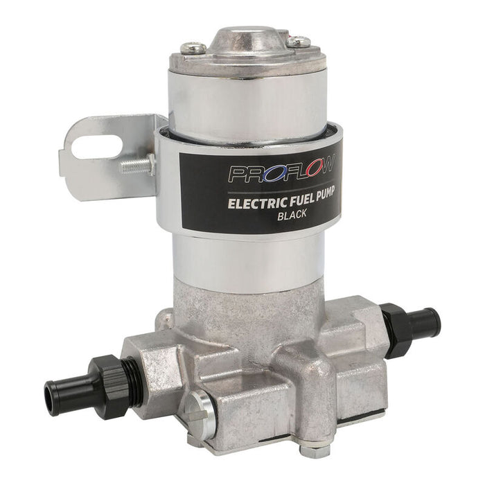 Proflow Fuel Pump, Electric, Rotor, Vane, Black, 140GPH, Cast Aluminium, 3/8 in. NPT, 14 PSI, Universal, Kit
