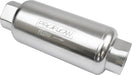 Proflow Fuel Filter, Inline Mount, 10 Microns, Billet Aluminium, Silver Anodised, 140mm length -10 AN Inlet/Outlet