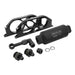 Proflow Fuel Pump Cradle Bracket Kit, Billet, With Fuel Filter, AN10 & AN6 Adaptors, Black