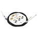 Proflow Universal Hand Brake Cable Kit With Mounts, Wilwood Style, Disc Or Drum, Cut To Length, 96'' length, Kit
