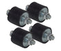 Proflow Anti-Vibration Mounts, Rubber, Black, #10-32 Threads, Set of 4