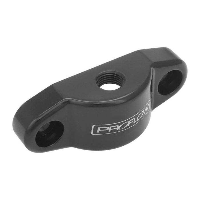 Proflow Oil Cooler Bypass Plate, Suits LS Engines, 1/8'' NPT Port, Billet Aluminum, Black