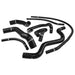 Proflow Radiator Hose Kit, Silicone, For Ford Falcon BA-FG, 6 Cyl Barra 4.0L, XR6 Turbo, Black, 5mm Wall, Kit