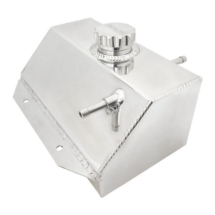 Proflow Coolant Overflow Expansion Tank, For Ford Mustang 2015-2020, Recirculating, Fabricated Aluminium, Polished