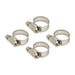 Proflow Hose Clamp Worm Drive, Stainless, 12mm-19mm Range, 4 Pack