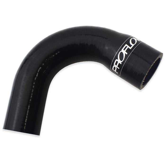 Proflow Silicone Water Hose, 1.0in. to 1.25in, 150 Degree Bend, 170mm Total Length, 5mm Thick