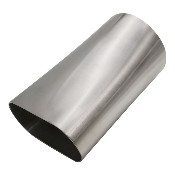 Proflow Pipe Adapter, Exhaust, Oval To Round, Stainless Steel, 3 in. Inlet/Outlet, 6 in. Length