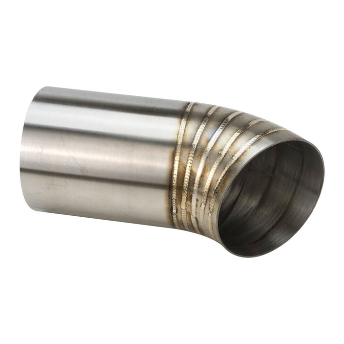 Proflow Pie Cut Welded 304 Stainless Steel, Turbo Dump Pipe Tip, 4.0 in., 45 Degree Angle, 250mm Leg Length