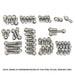 Proflow Engine Bolts, Stainless Steel, 12 point, Big Block For Chevrolet, Kit