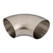 Proflow Stainless Steel Tubing, Exhaust, SS304, 1.75 in., 90 Degree Elbow, Short Turn No Leg, 1.5mm Wall