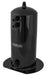 Proflow Fuel Surge Tank Aluminium, 254mm x 108mm Round, 2.5L, AN Fitting Kit, Black Anodised
