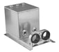 Proflow Fuel Surge Tank Fabricated Aluminium, Square, 044 Pump Mounts, 200mm x, 200mm x 180mm, 5L, AN Fitting Kit, Polished