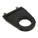 Proflow Universal Column Mounting Drop, Billet Aluminium, Black 4.5" Drop, 2.25" ID, Each