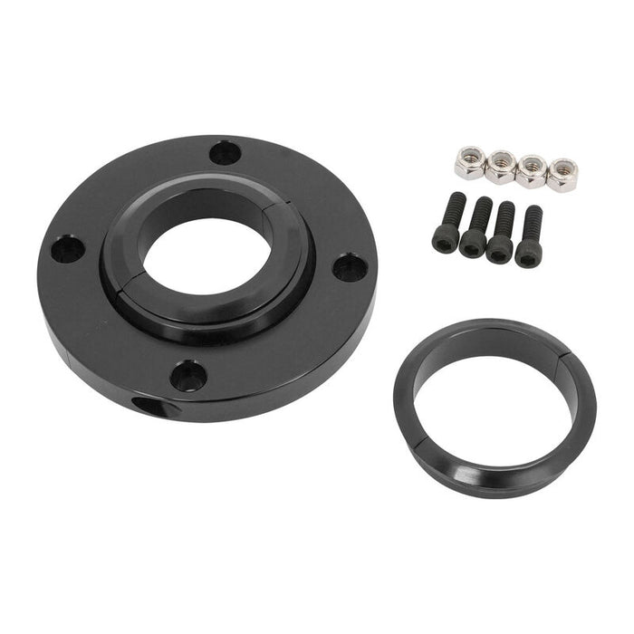 Proflow Universal Black Aluminium Steering Column Floor Mount Plate, Kit