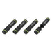 Proflow Fuel Injector Blanks, 14mm O-rings, Adjustable, 4 Pack, Billet Aluminium, Black