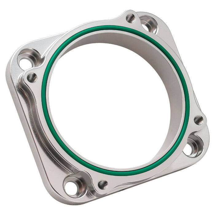 Proflow Throttle Body Adapter, Universal 80mm Throttle to 82mm Bosch Drive By Wire Throttle Body, Polished, Billet