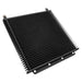 Proflow Transmission Oil Cooler, Tube & Fin, 280mm x 255mm x 19mm, AN6 Male, Black