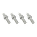 Proflow Turbocharger Studs, Hex Nuts, M10x1.25 x 45mm, Stainless Steel, Natural, Set of 4