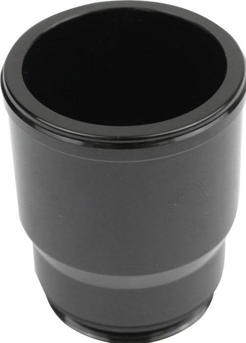 Proflow Inlet Fittings, Aluminium, 1.750 in. Hose to 1 3/16 in. Straight Cut Male, Black Anodised