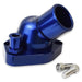 Proflow Water Neck, Billet Aluminium, Swivel Blue Anodised, 45 Degree, SB For Ford 289-351W