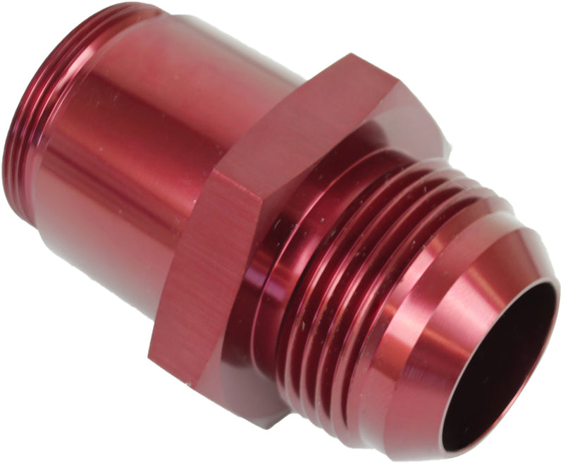 Proflow Thermostat Fitting, -16AN Male to 1-1/4''-20 in. Straight Male, Aluminium, Red Anodised