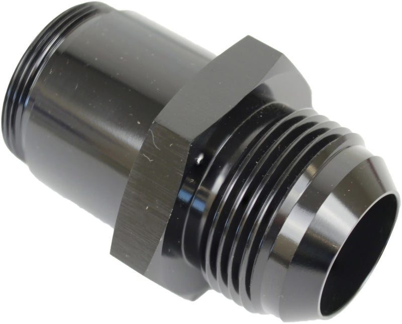 Proflow Thermostat Fitting, -20AN Male to 1-1/4''-20 in. Straight Male, Aluminium, Black Anodised