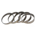 Proflow Pie Cut Round, Tubing, Titanium 2.0 in. 45 deg cut 9 degree, 5 pcs set