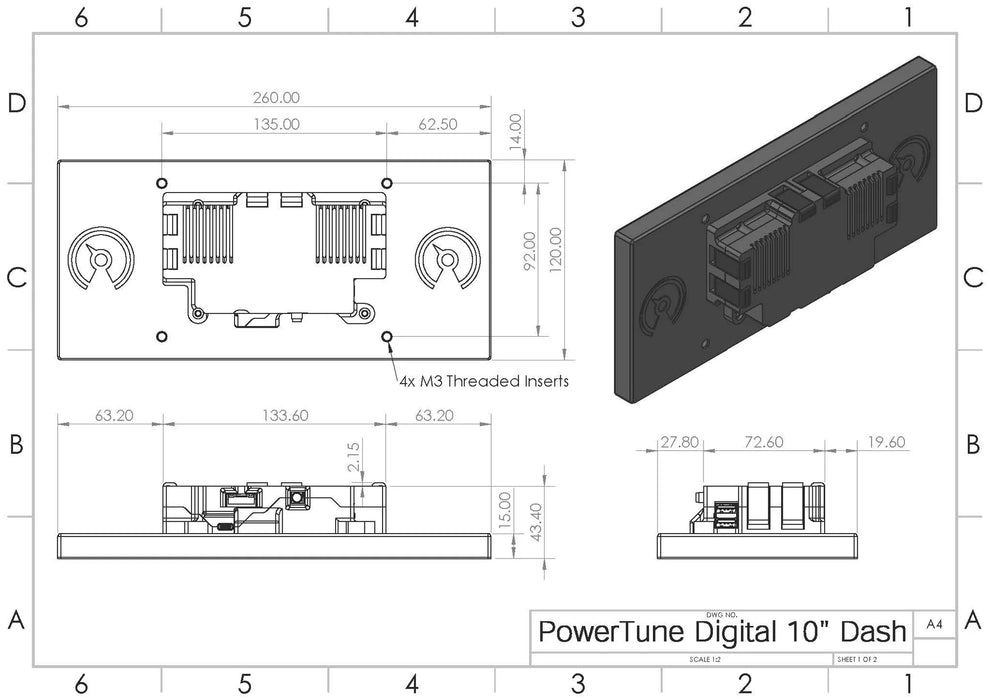 PowerTune Digital Ultrawide Dash V5