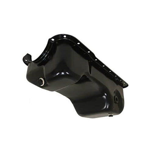RTS Oil Pan Sump, Steel, Black Finish, Replacement SB Ford Mustang, 86-93, 289, 302, 5.0L, Windsor Dual Sump, Rear Pick Up, Each