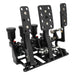 RTS Racing Hydraulic Pedals Box, Lightweight Aluminium, Floor Mount, Brake, Clutch, Accelerator Pedal with .750" Bore Master Cylinders, Black, Kit