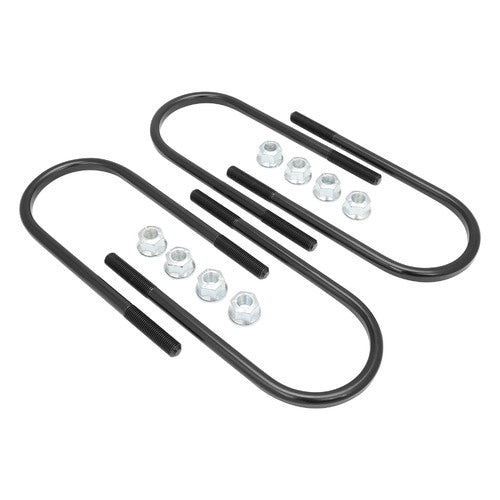 RTS OE, U Bolt, Leaf Spring, Diff Housing, Gen Ford 9in Style, Suit 72mm Tube, 7/16unf, 190mm Total Length Inc Flanged Nuts, Set of 4
