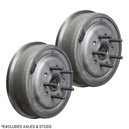 RTS Drum Brake Kit, Complete 11 in. Small Ford, 2.834" Bore, Ford 9in. Universal, 5x4.50'' & 5x4.75'' Bolt Circle, 2.5" Brake Offset, With Shoes, Set