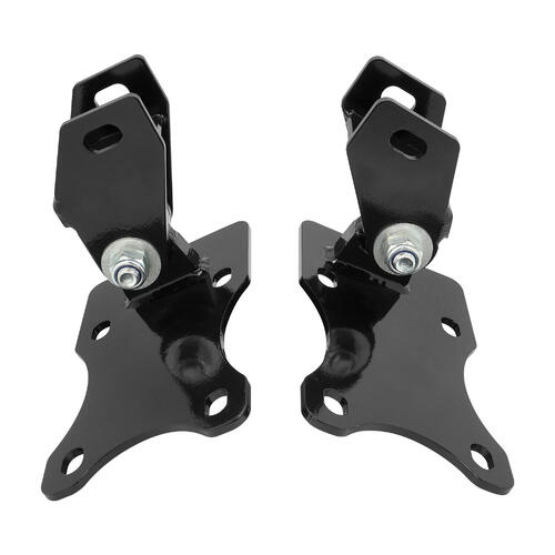 RTS Power Mount, Engine Mount, Engine Swap, GM LS Into Torana LH-LX, Black/Black Polyurethane , Set