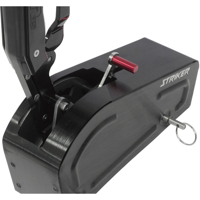 RTS Automatic Gate Shifter, Striker Pistol Grip Billet Handle, All Black, GM F&R Pattern Powerglide, TH350, TH400, C4, C6, Chrysler, Kit