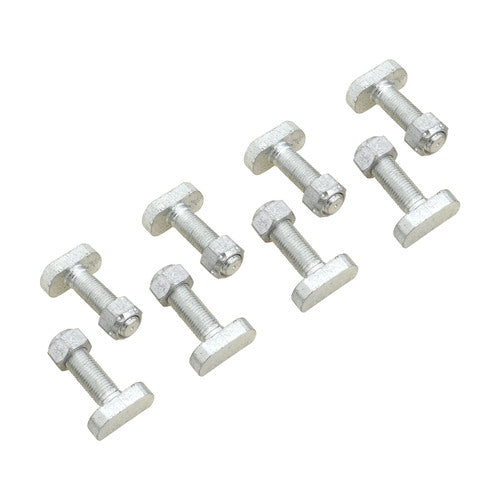 RTS Short T Bolt 3/8in. UNF With Cone Nut, Suits Ford 8 Inch, 9 Inch, Set of 8