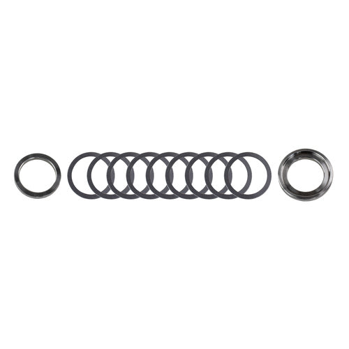 RTS Solid Adjustable Pinion Spacer Kit, For Ford, 9 in. Suits Standard 28 Spline Pinion, Assorted Shim Pack, Kit