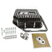 RTS Transmission Pan, Deep, Aluminium, GM TH350, Finned Black Powdercoat, Kit