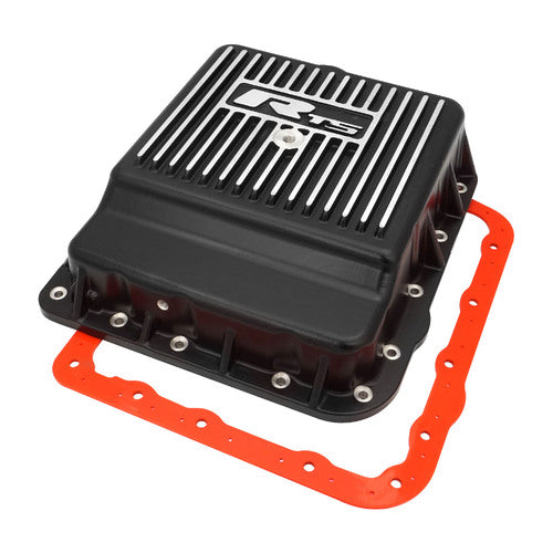 RTS Transmission Pan, Deep, Aluminium,Finned Black Powdercoat,GM Holden Commodore VN-On, 700 R4, 4L60, 4L60E, 4L65E, Kit