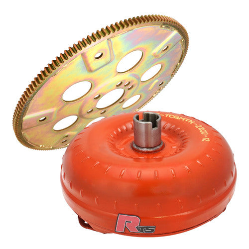 RTS Stalker 12'' High Stall Torque Converter & Flexplate Kit, TH350 & TH400, 1800-2200, 550HP, GM Chev