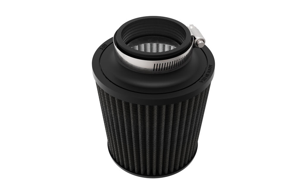 RU-3108HBK K&N Universal Clamp-On Air Filter - 3"FLG, 6"B, 5-1/4"T, 6-1/4"H