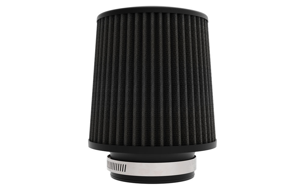 RU-3110HBK K&N Universal Clamp-On Air Filter - 3-1/2"FLG, 6"B, 5-1/4"T, 6-1/4"H