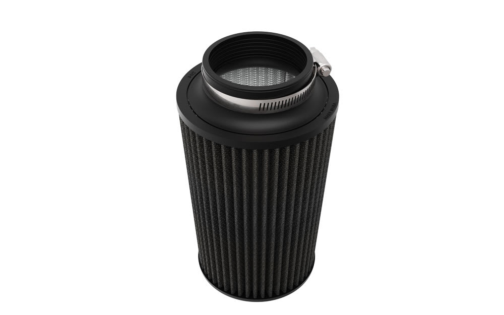 RU-3111HBK K&N Universal Clamp-On Air Filter - 3-1/2"FLG, 6"B, 5-1/4"T, 9"H