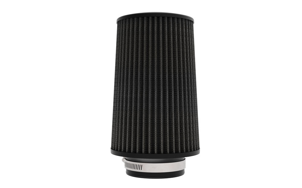 RU-3111HBK K&N Universal Clamp-On Air Filter - 3-1/2"FLG, 6"B, 5-1/4"T, 9"H