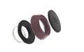 RU-4480 K&N Universal Clamp-On Air Filter - 4-1/16" FLG, 6-7/8"B, 5-7/8"T, 2-3/16"H, W/SMOG PORT