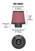 RU-4950 K&N Universal Clamp-On Air Filter