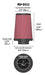 RU-5111 K&N Universal Clamp-On Air Filter