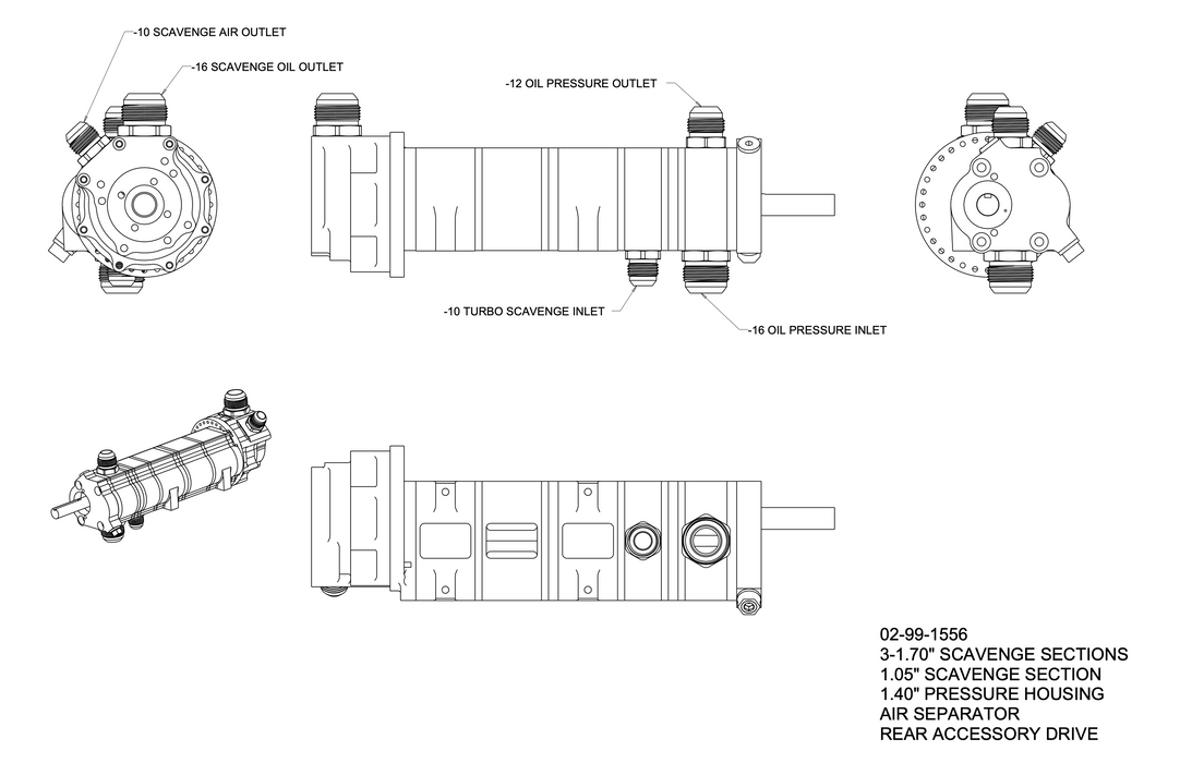 Platinum Racing Products - Dailey Engineering 5 Stage Dry Sump Pump