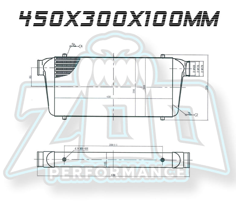 Zoo Performance - Race Series 100mm Intercoolers