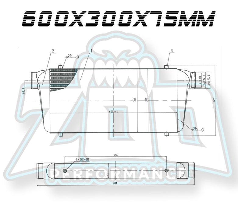 Zoo Performance - Street Series 75mm Intercooler